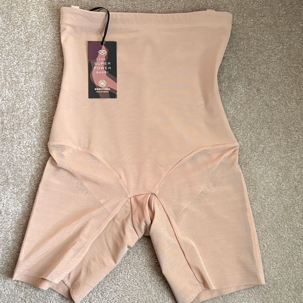 High-Waisted Shapewear Shorts in Nude